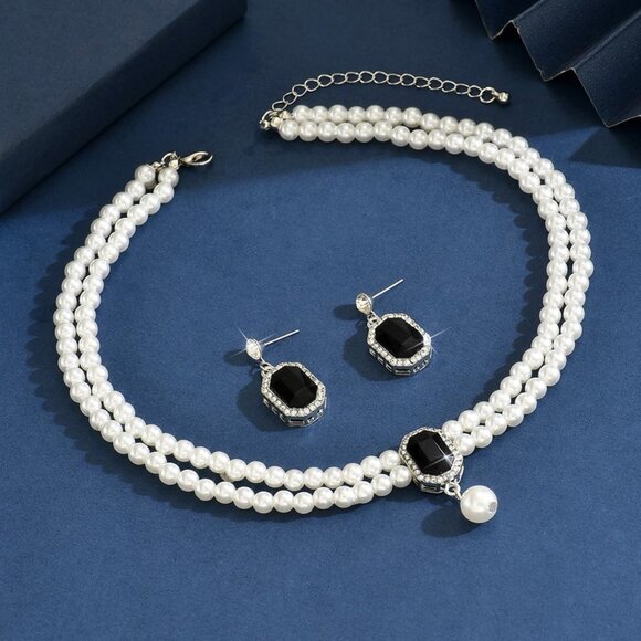 Tarnish-Resistant Pearl Jewelry Set for Women - Perfect Bridal Accessories - Picture 4 of 6